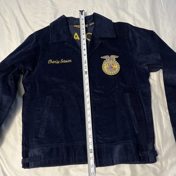 Vintage 1928 FFA Agricultural Corduroy Jacket Indiana Randolph Central Sz 36(M) - Picture 14 of 16
